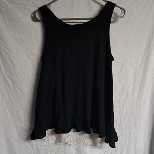 🧡𝅺PRETTYLITTLETHING Lace Back Tiered Tank Top